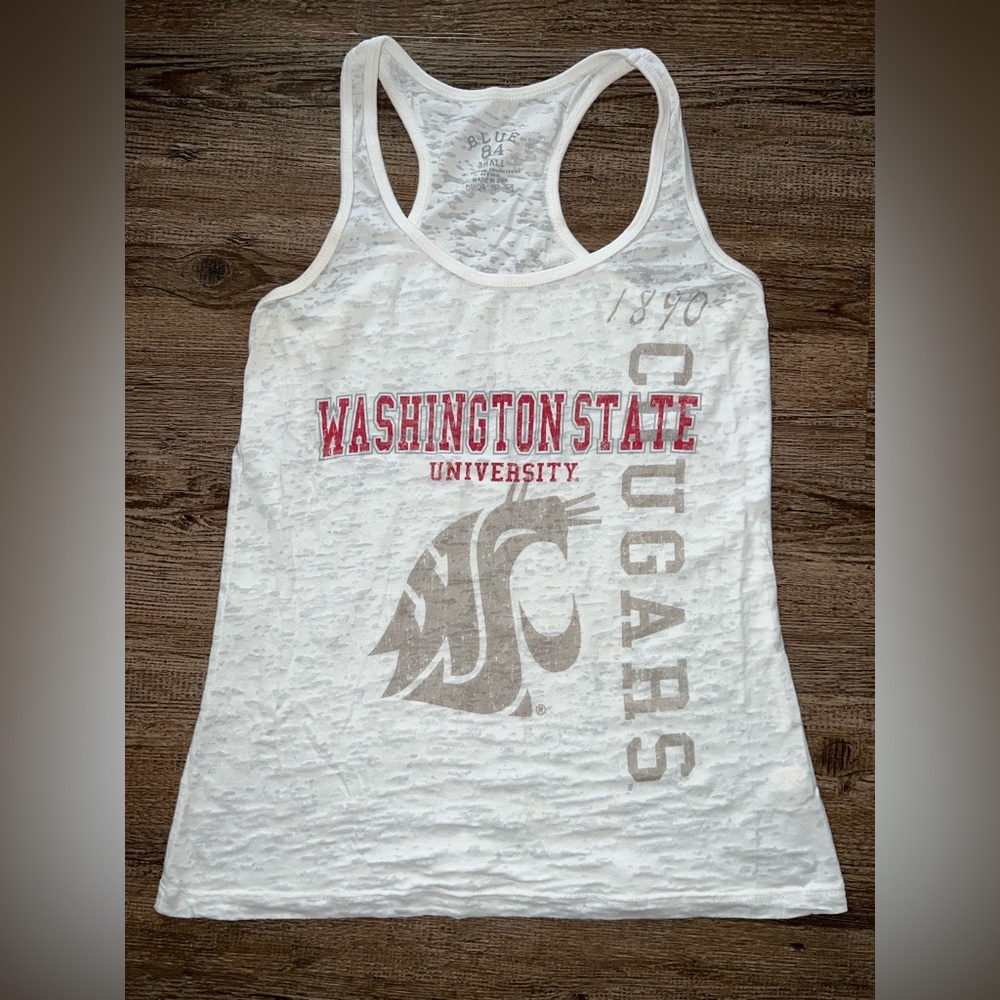 Washington State University Women's White Tank Top